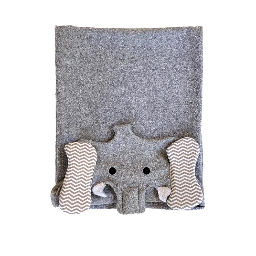 Foto 4 pulgar | Toalla Para Niño Con Forma De Elefante Gris Unitalla Gris