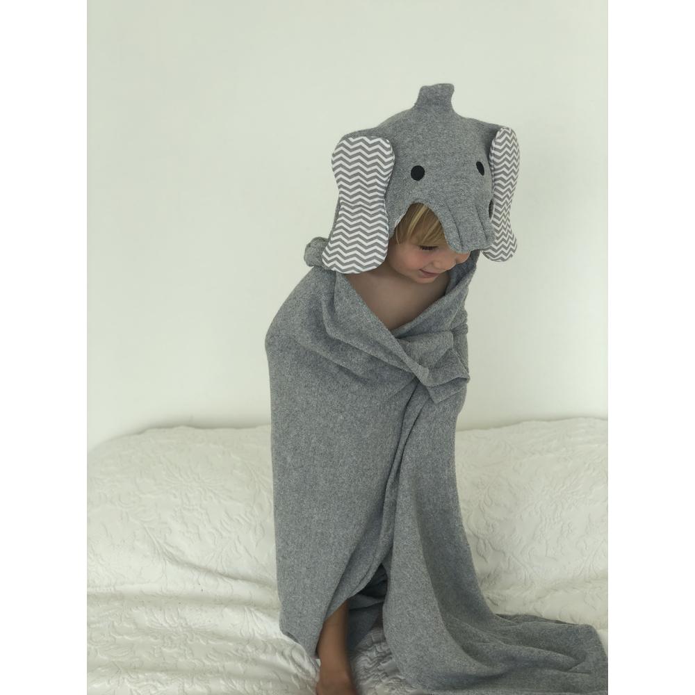 Foto 5 pulgar | Toalla Para Niño Con Forma De Elefante Gris Unitalla Gris