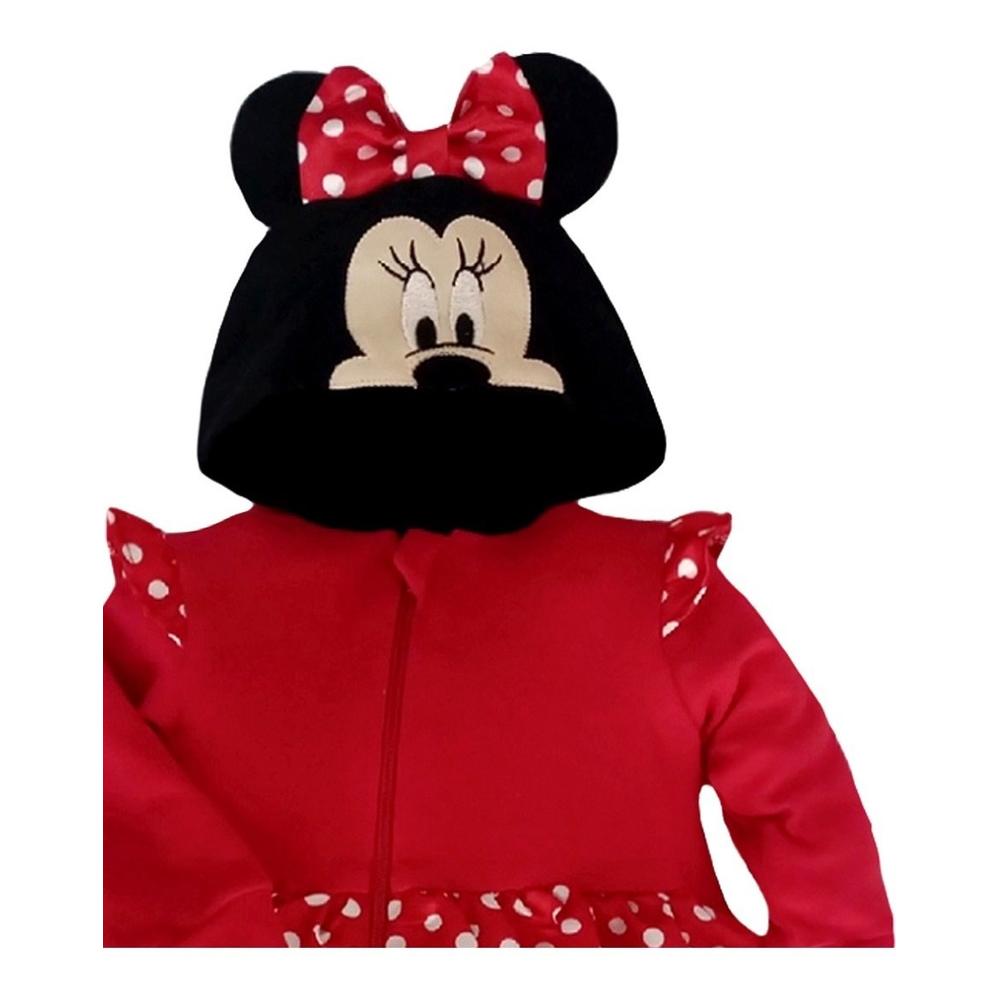 Foto 3 pulgar | Mameluco Algodón Disney Diseño de Minnie con Gorro Bordado color Rojo