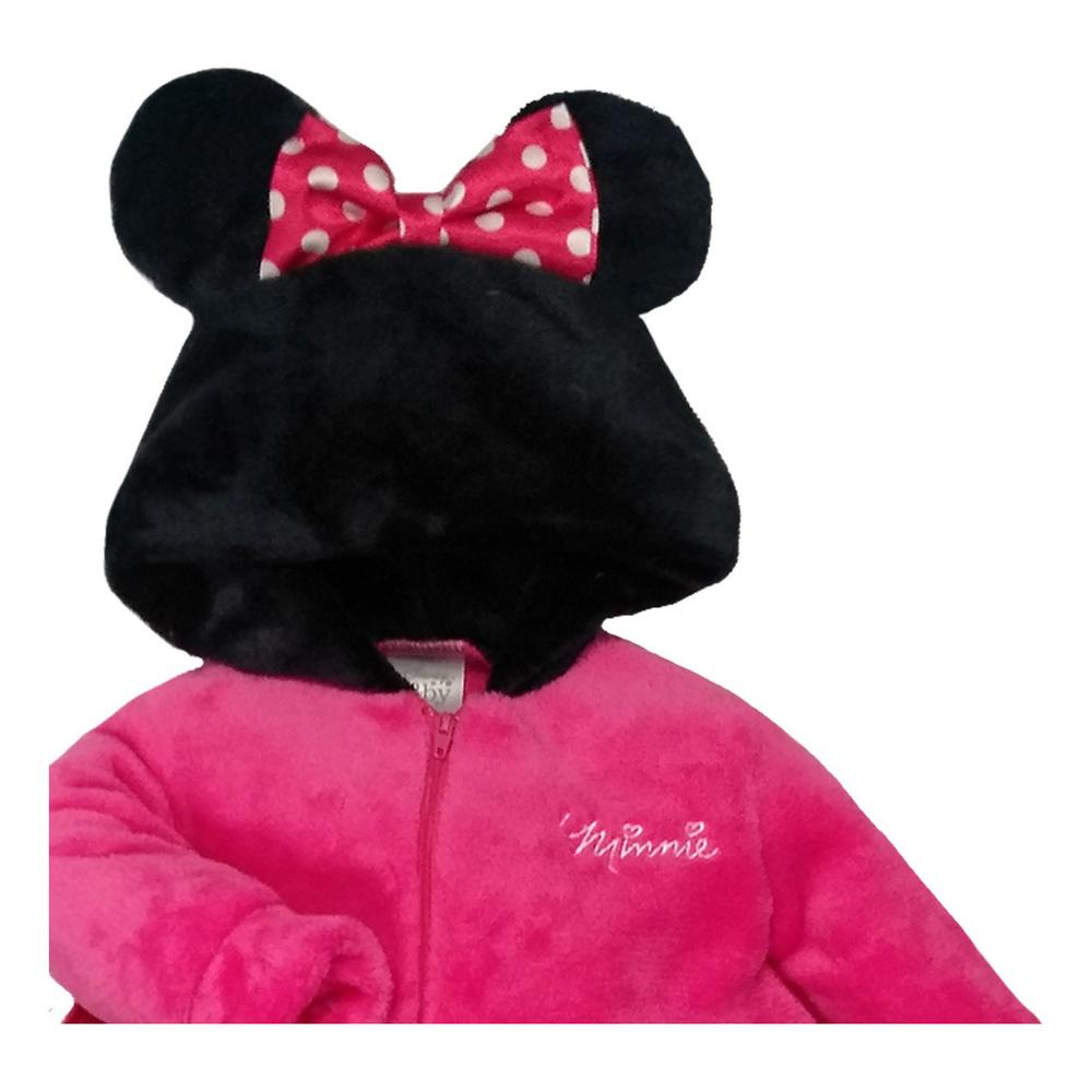 Foto 3 pulgar | Mameluco Sin Pie Disney con Gorro Minnie Mouse Fiusha color Rosa