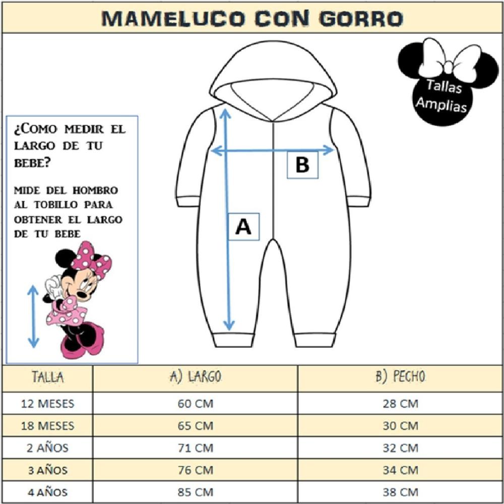 Foto 4 pulgar | Mameluco Sin Pie Disney con Gorro Minnie Mouse Fiusha color Rosa