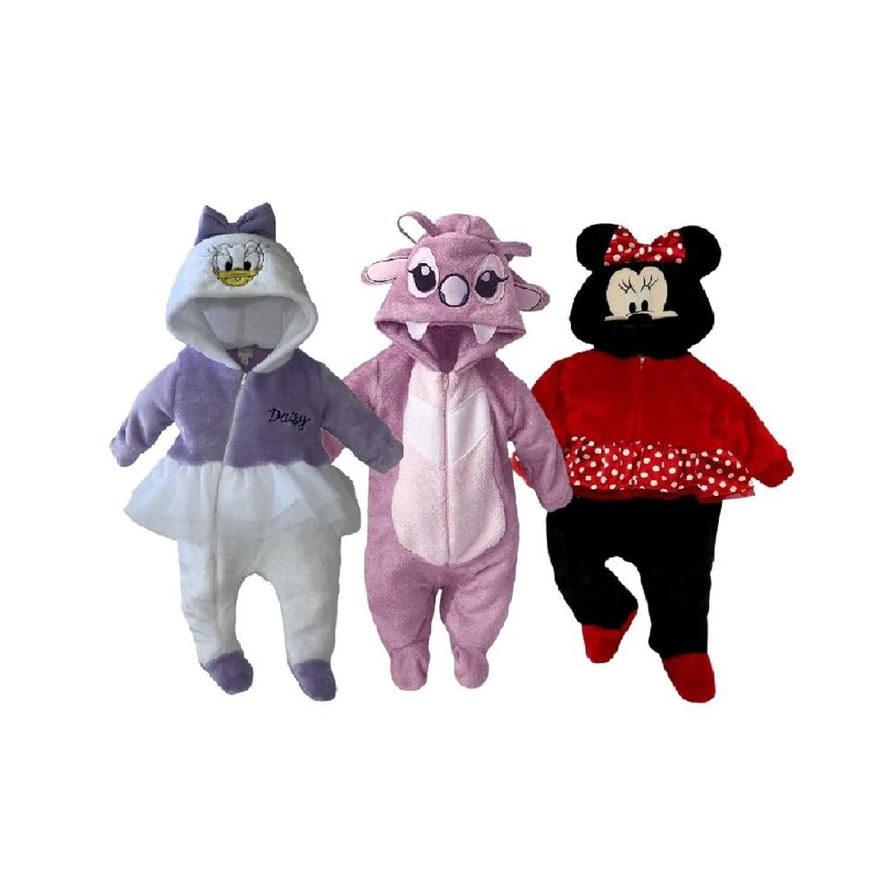 Kit Mamelucos Disney B414-18 Multicolor 3 Piezas Daisy/Ángel/Minnie