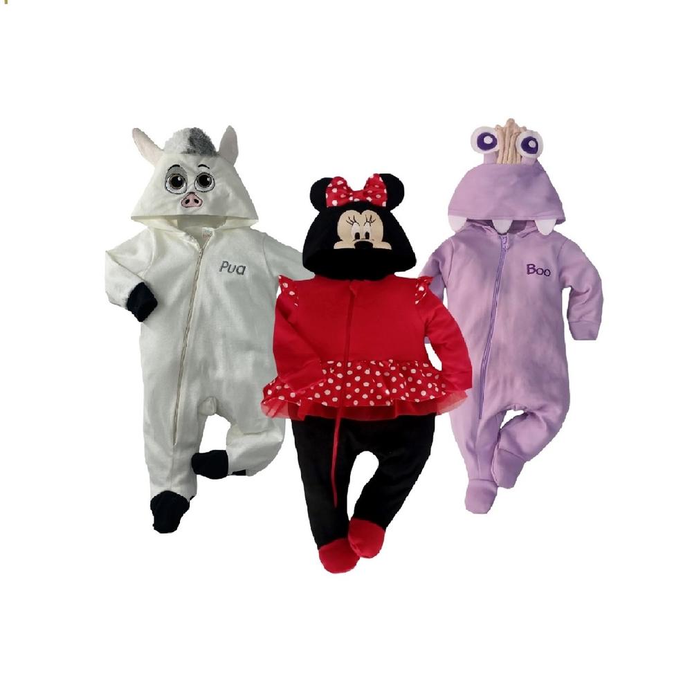 Foto 1 | Mamelucos Disney 3 Piezas para Bebé Niña