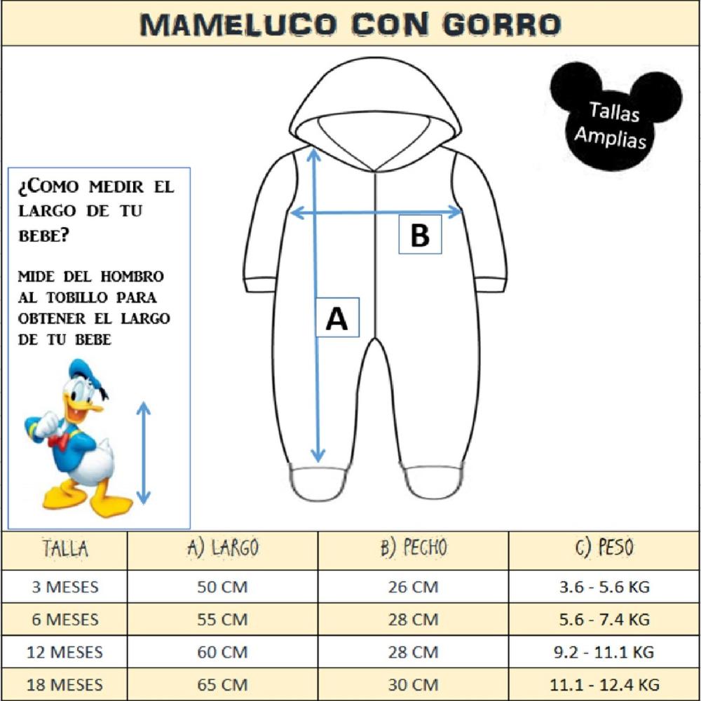 Foto 4 pulgar | Mameluco con Gorro Bordado y Peluche Incluido color Negro