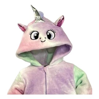 Foto 2 | Mameluco para Bebé con Gorro Unicornio Multicolor