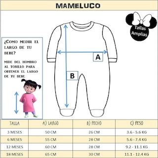 Foto 4 | Mameluco Disney Boo con Tiara para Bebé Niña