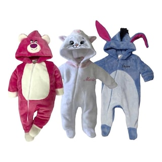 Foto 1 | Mamelucos Disney Lotso, Marie y Eeyore 3 Piezas