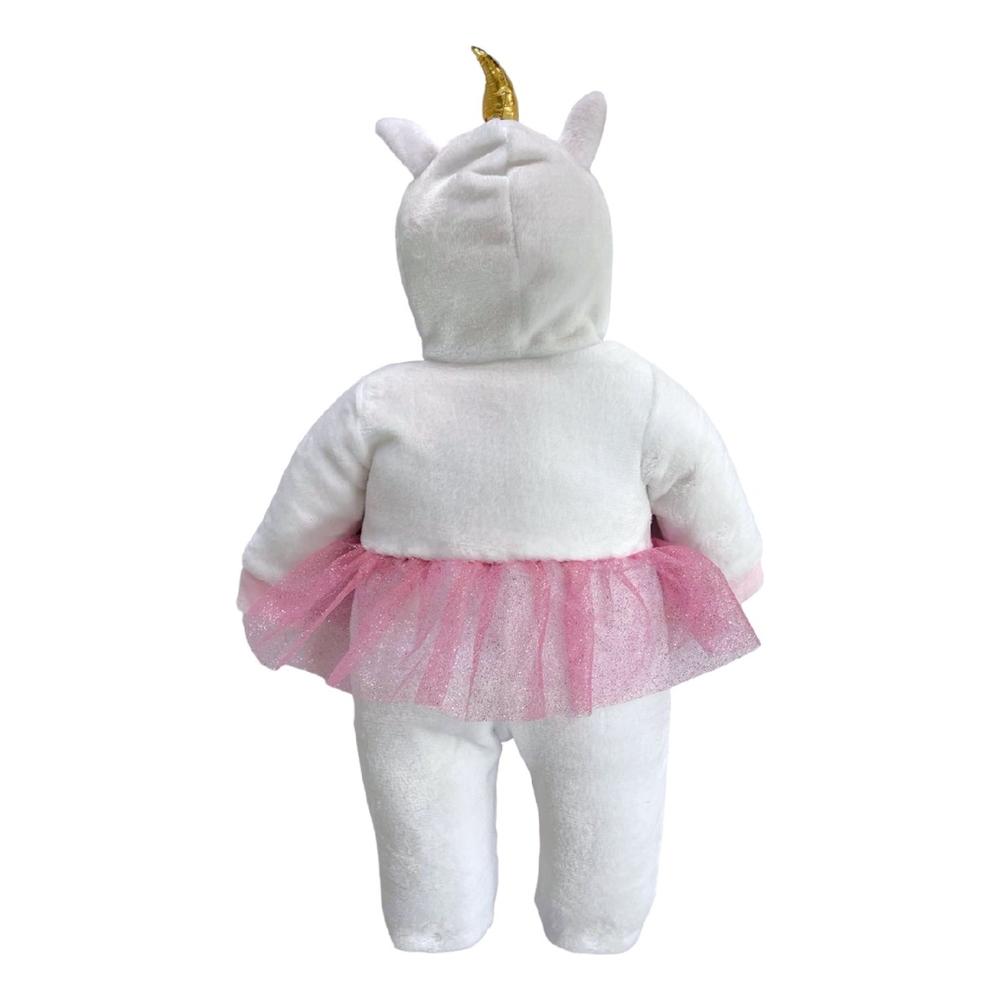 Foto 2 | Mameluco Baby Kisses 3306-3 Blanco con Gorro Bordado Unicornio