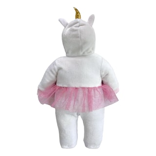 Foto 2 | Mameluco Baby Kisses 3306-3 Blanco con Gorro Bordado Unicornio