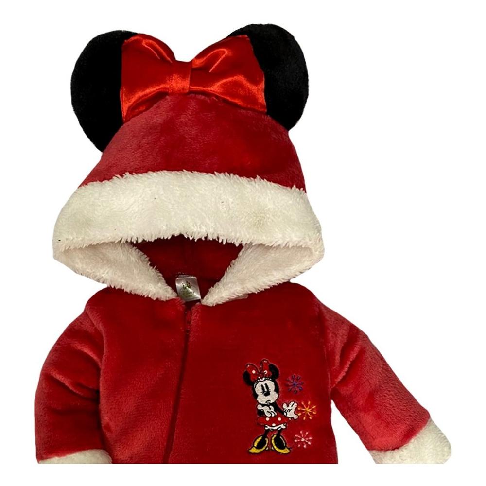 Foto 4 pulgar | Mameluco con Gorro Santa Disney Minnie Rojo