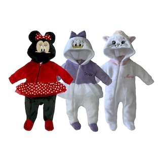 Foto 1 | Kit 3 Mamelucos Disney Minnie, Daysi, Marie para Bebé