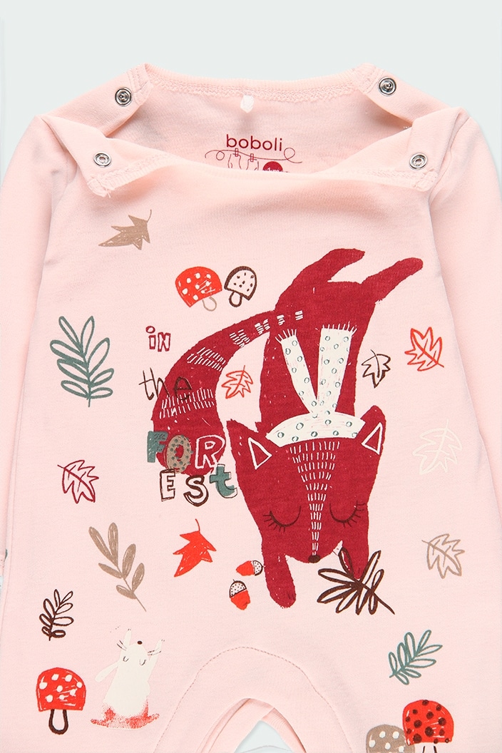 Foto 2 | Mameluco Zorro Para Bebe Color Rosa Boboli
