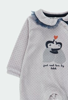 Foto 3 | Mameluco Terciopelo Topitos De Bebé Niña Boboli