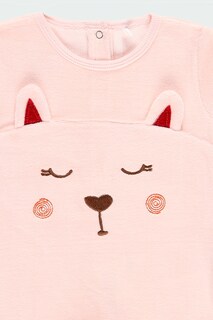 Foto 4 | Mameluco De Terciopelo Bebe Rosa Perrito Boboli