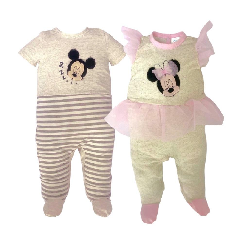 Kit 2 Mamelucos Disney Mickey/ Minnie Multicolor