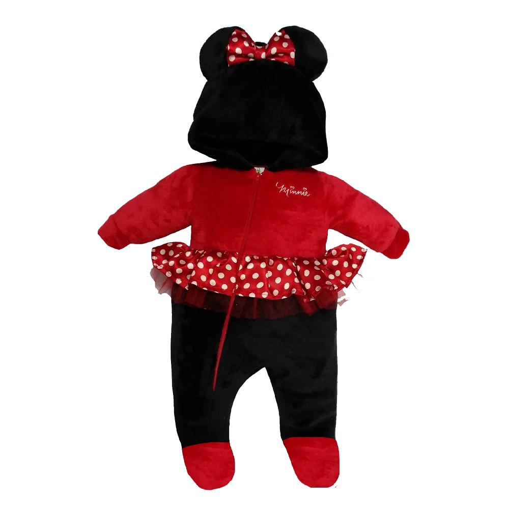 Foto 2 pulgar | Mameluco con Gorro y Bordado Disney Minnie Rojo