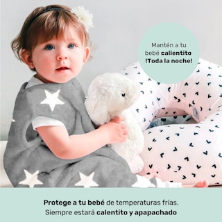 Foto 5 | Nap Saquito Para Dormir Para Bebés Con Abertura Para Pies - Estrellas Oxford