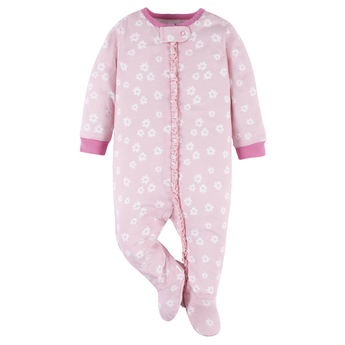 Foto 4 pulgar | Mameluco Gerber Para Bebé Pack 2 Pijamas Algodón Rosa
