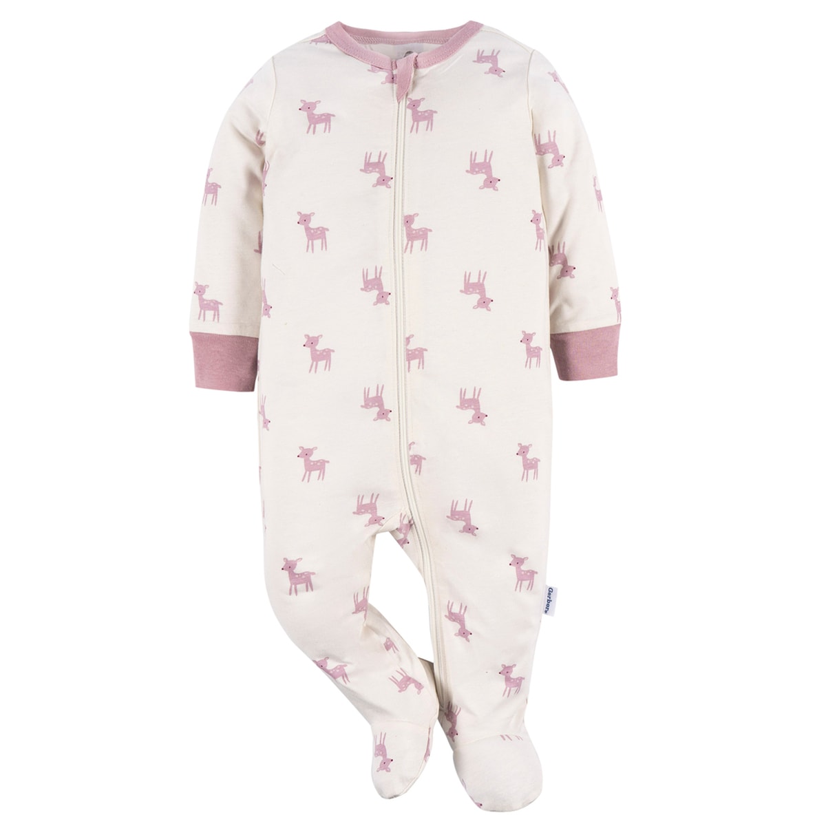 Mameluco Gerber Essentials Blanco Venado Bebé Algodón Dormir $499