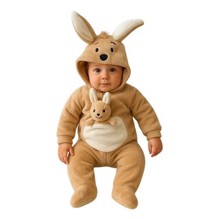 Foto 1 | Mameluco Canguro Con Peluche Desmontable Y Bolso Frontal Unisex