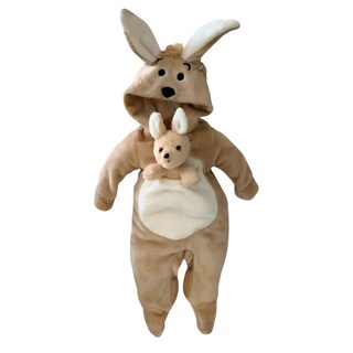 Foto 2 | Mameluco Canguro Con Peluche Desmontable Y Bolso Frontal Unisex