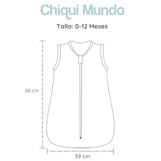 Foto 8 | Set Saquito Para Dormir Chiqui Mundo Baby Sleeping Calientito 0- 12 Meses