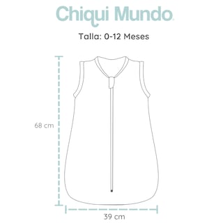 Foto 8 | Set Saquito Para Dormir Chiqui Mundo Baby Sleeping Calientito 0- 12 Meses