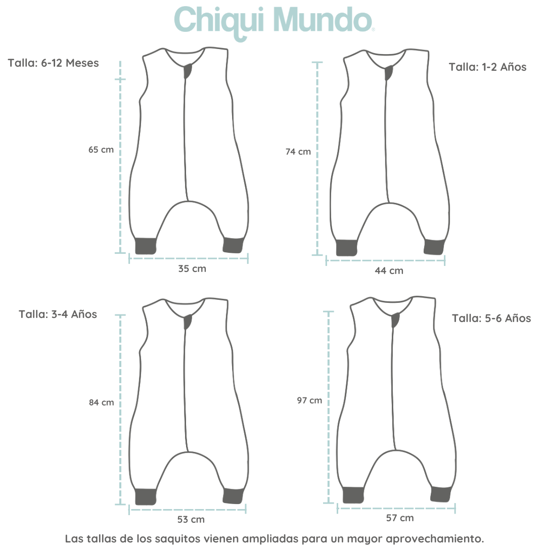 Foto 9 pulgar | Set Saquito Para Dormir Chiqui Mundo Baby Sleeping Calientito 1-2 Años