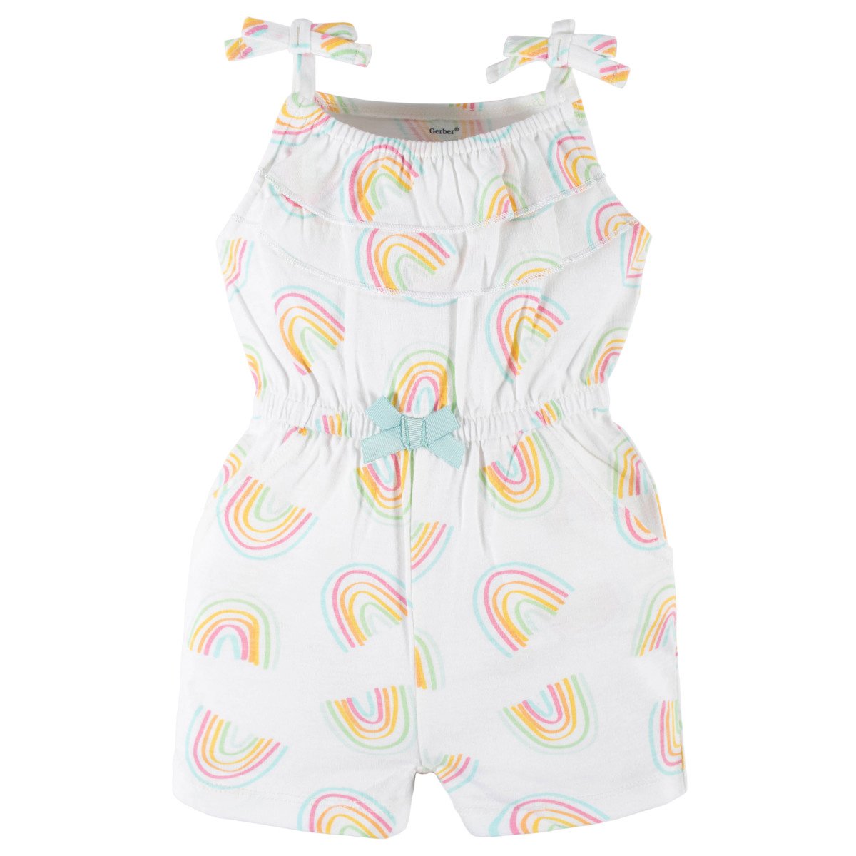 Foto 2 pulgar | Romper Gerber Blanco Arcoiris Bebe 1 A 5 Años Algodón