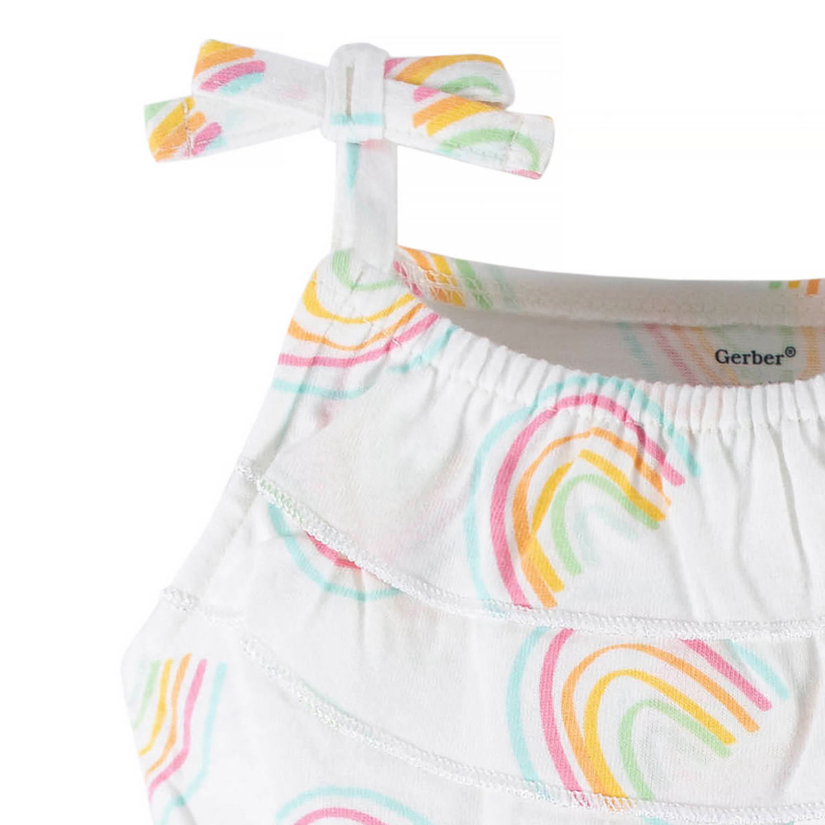 Foto 5 | Romper Gerber Blanco Arcoiris Bebe 1 A 5 Años Algodón
