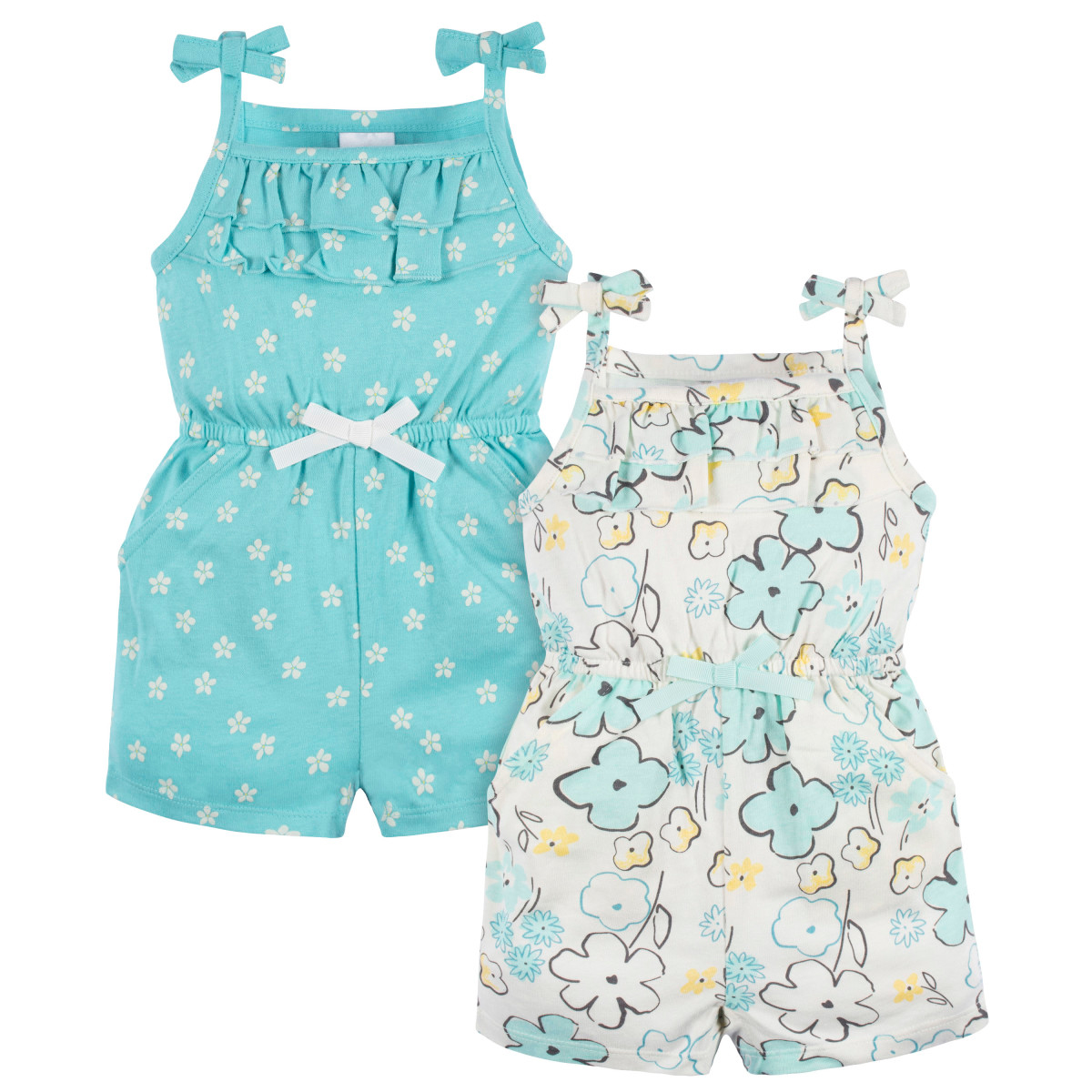 Romper Gerber Bebé Set 2 Piezas Azul Cómodo Algodón