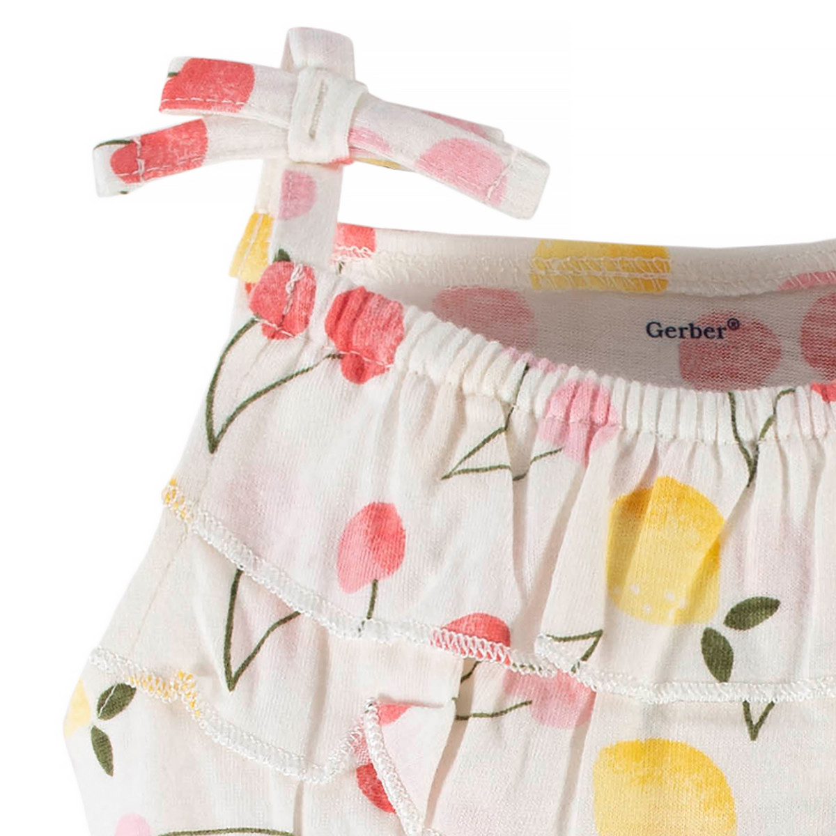 Foto 5 | Romper Gerber Bebe Blanco Frutas Verano Body Fresco