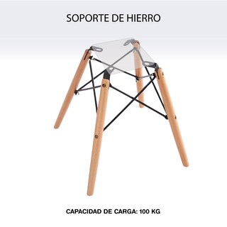Foto 6 | Set de Sillas Elly Decor SO-SP1-01 Blanco Tipo Eames 4 Piezas
