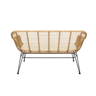 Foto 3 | Loveseat de Acero y Rattan Mundo In Beige