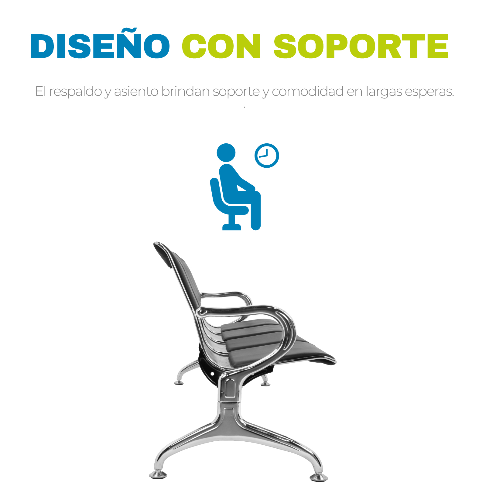 Foto 5 | Banca de Espera Tandem Onof 4 Plazas Consultorio Hospital