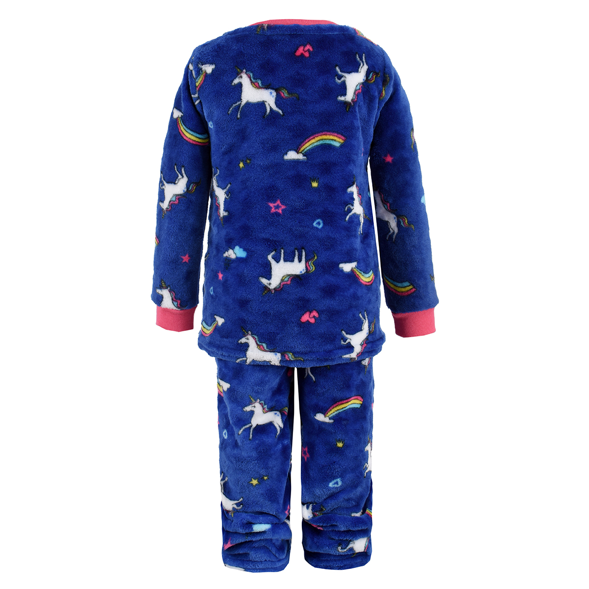 Foto 3 pulgar | Pijama Flannel Beba Unicornios Softwear color Azul