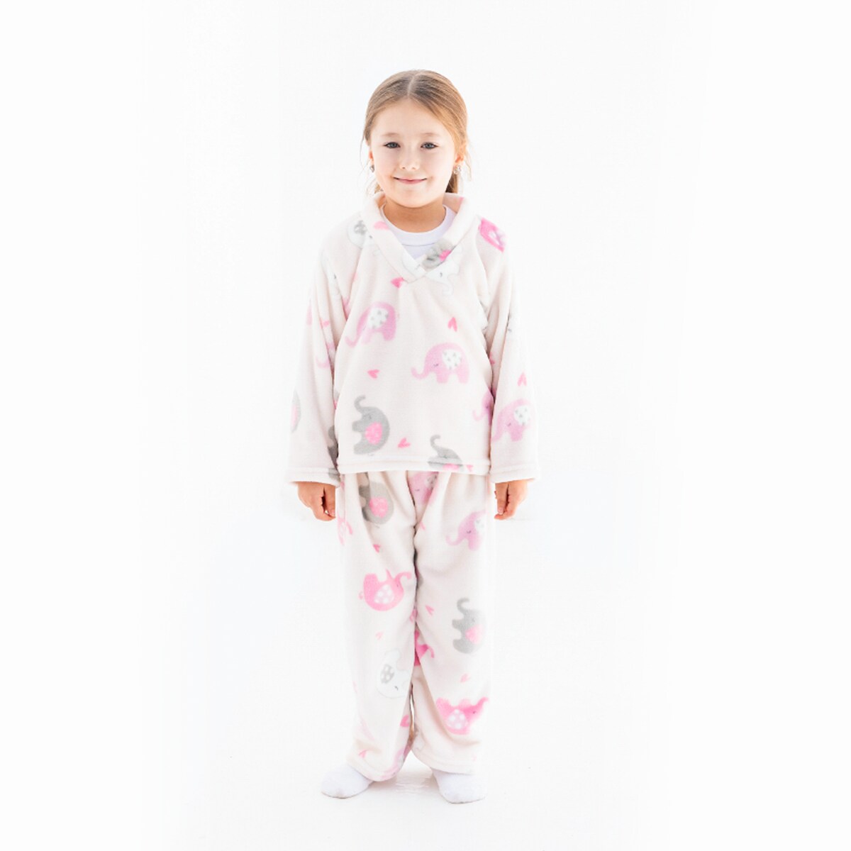 Pijamita Chiquimundo Elefantitas 3-4 Años color Rosa $431