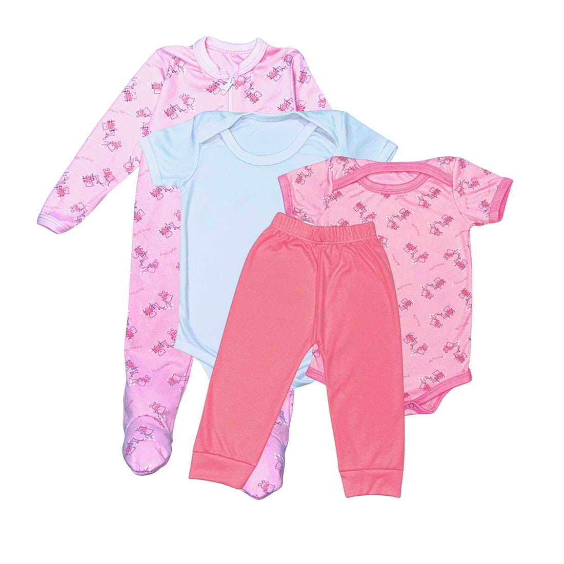 Foto 1 | Conjunto de Ropa Bebé Niña