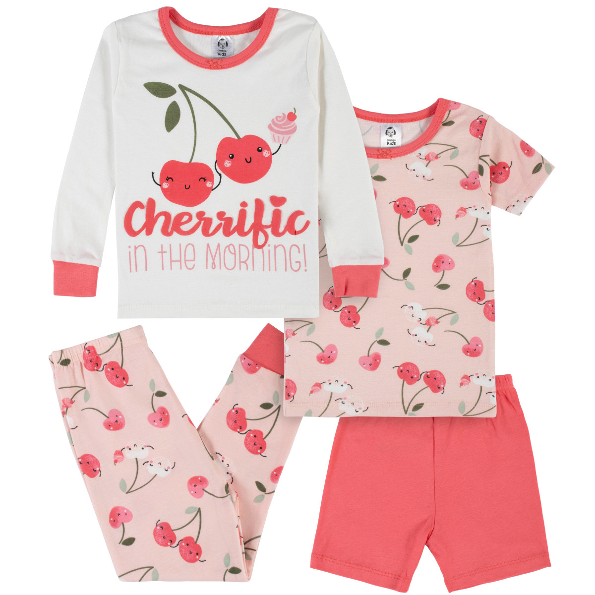 Foto 2 pulgar | Pijama Gerber 4 Piezas Bebe Algodón Blanco Rojo 1 A 5 Años