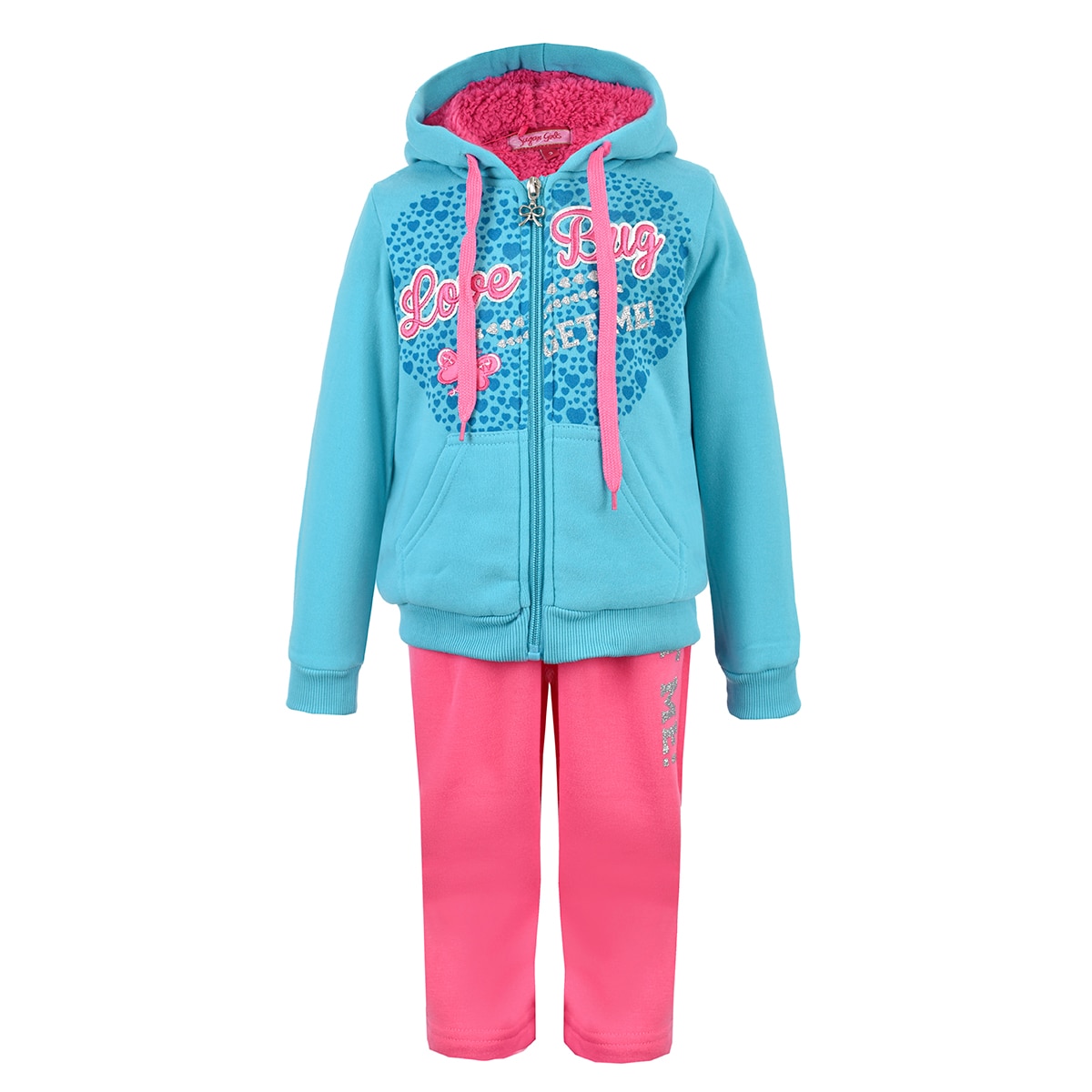 Conjunto Pants y Sudadera Beba Sugar Girls color Azul $399