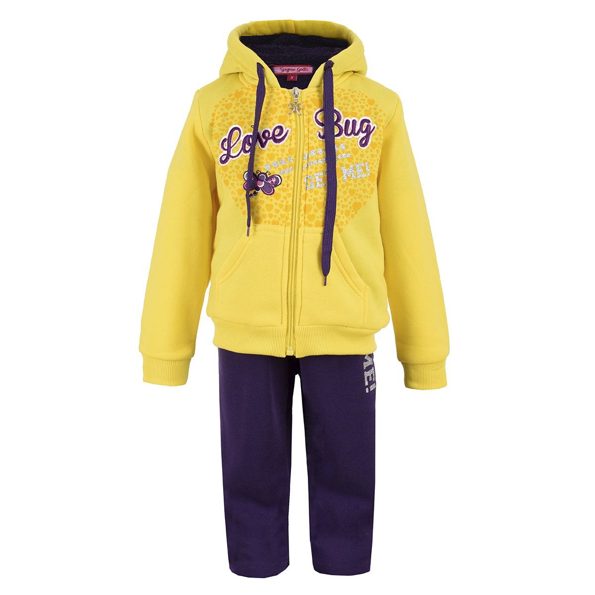 Foto 2 pulgar | Conjunto Pants y Sudadera Beba Sugar Girls color Amarillo