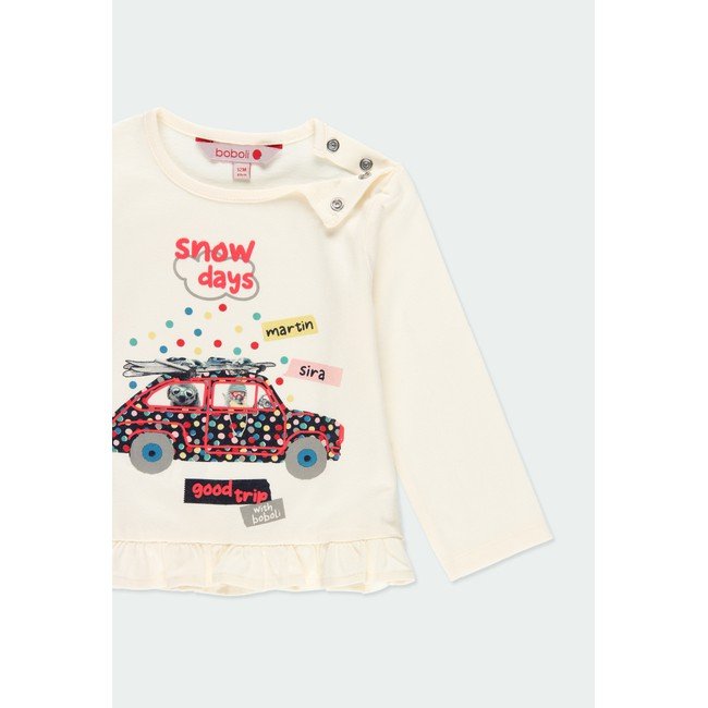 Foto 4 pulgar | Conjunto 2 Piezas Camisa Snow Days Y Leggings Bebe Y Niña Boboli