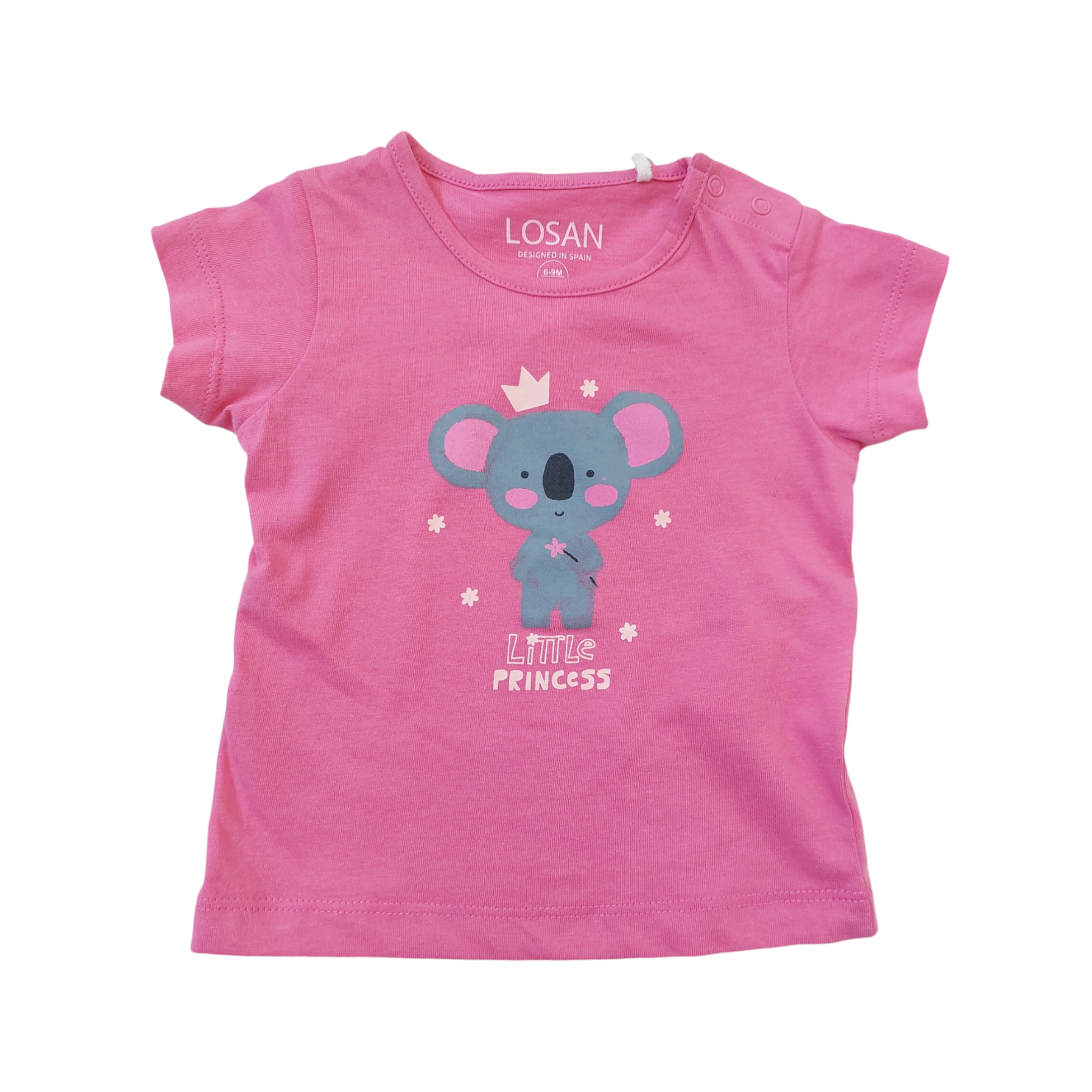 Playera Losan color Rosa para Bebé Niña