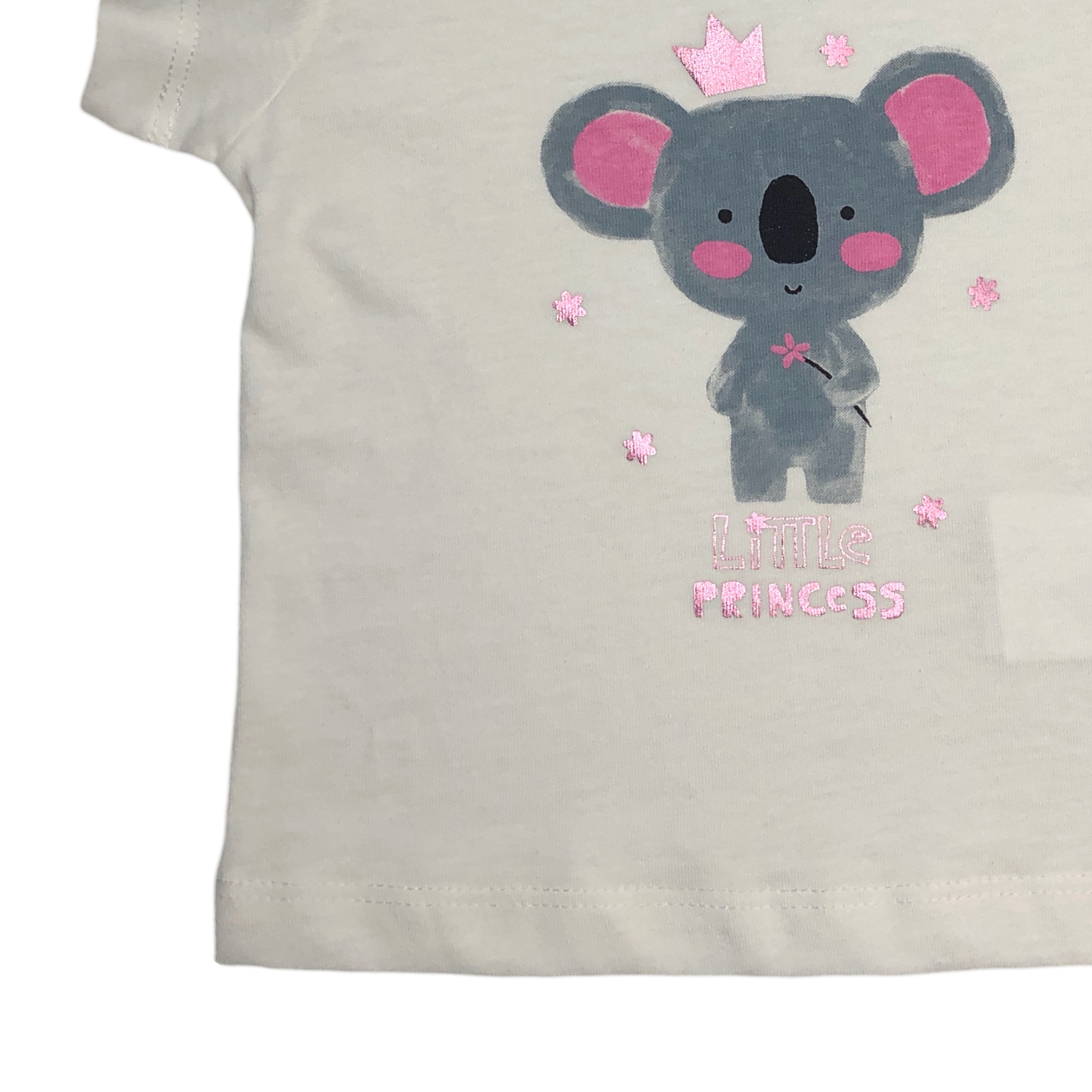 Foto 4 pulgar | Playera Losan Koala Little Princess color Blanco para Bebé Niña