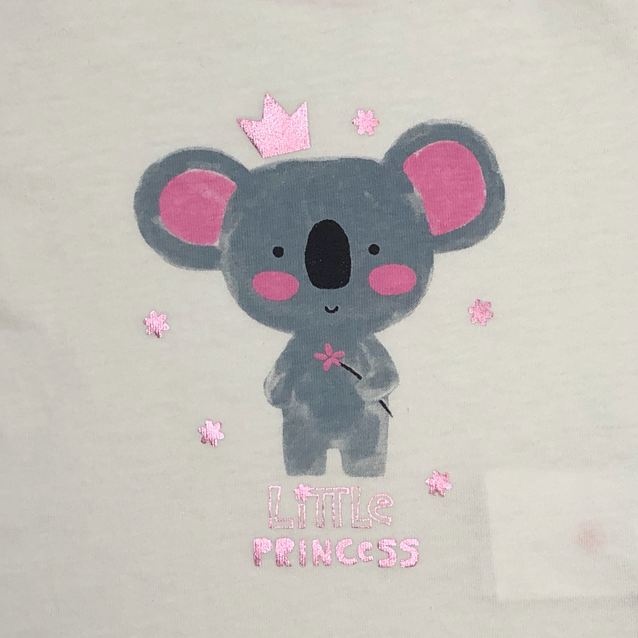 Foto 5 pulgar | Playera Losan Koala Little Princess color Blanco para Bebé Niña