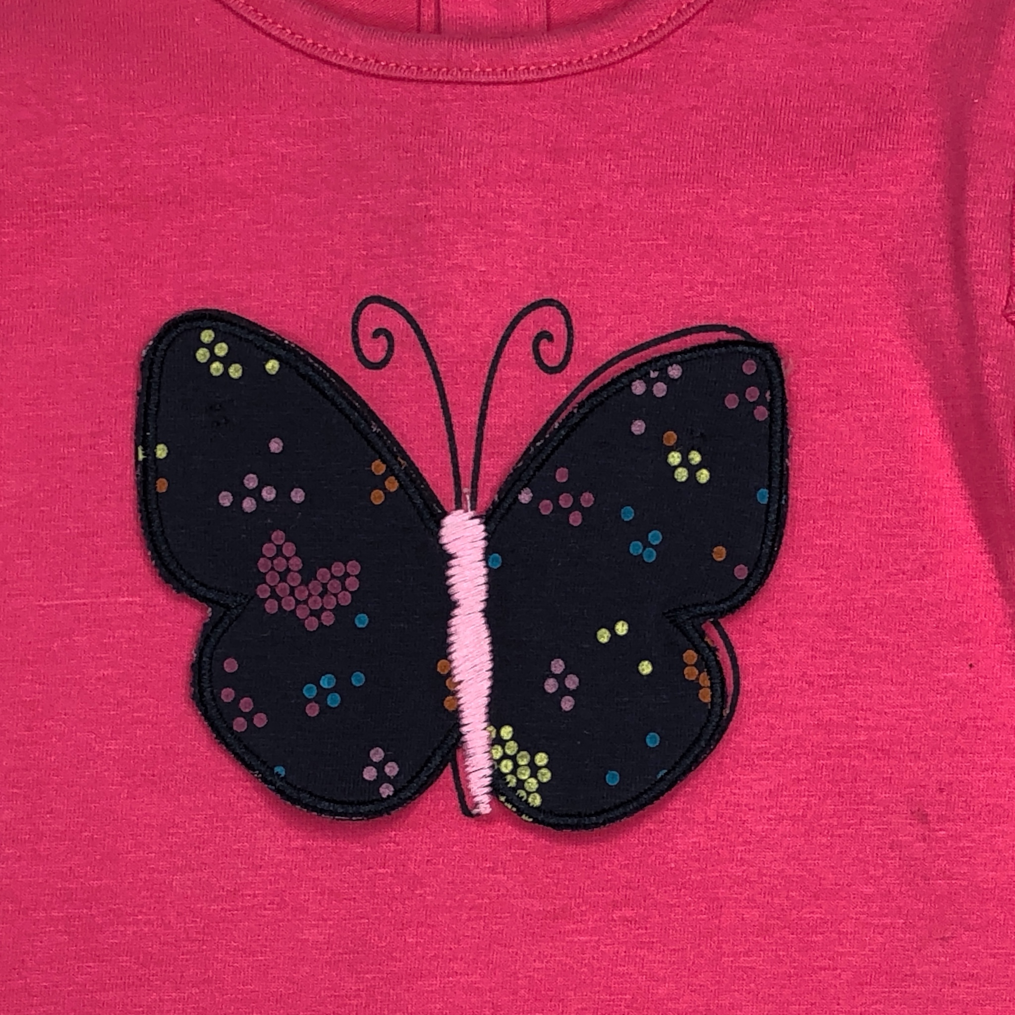 Foto 3 pulgar | Playera  Losan con Parche Mariposa color Fucsia para Bebé Niña