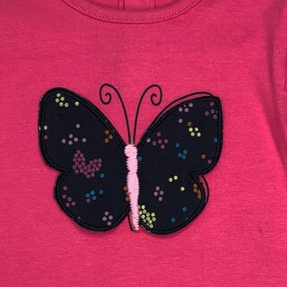 Foto 2 | Playera Losan con Parche Mariposa color Fucsia para Bebé Niña