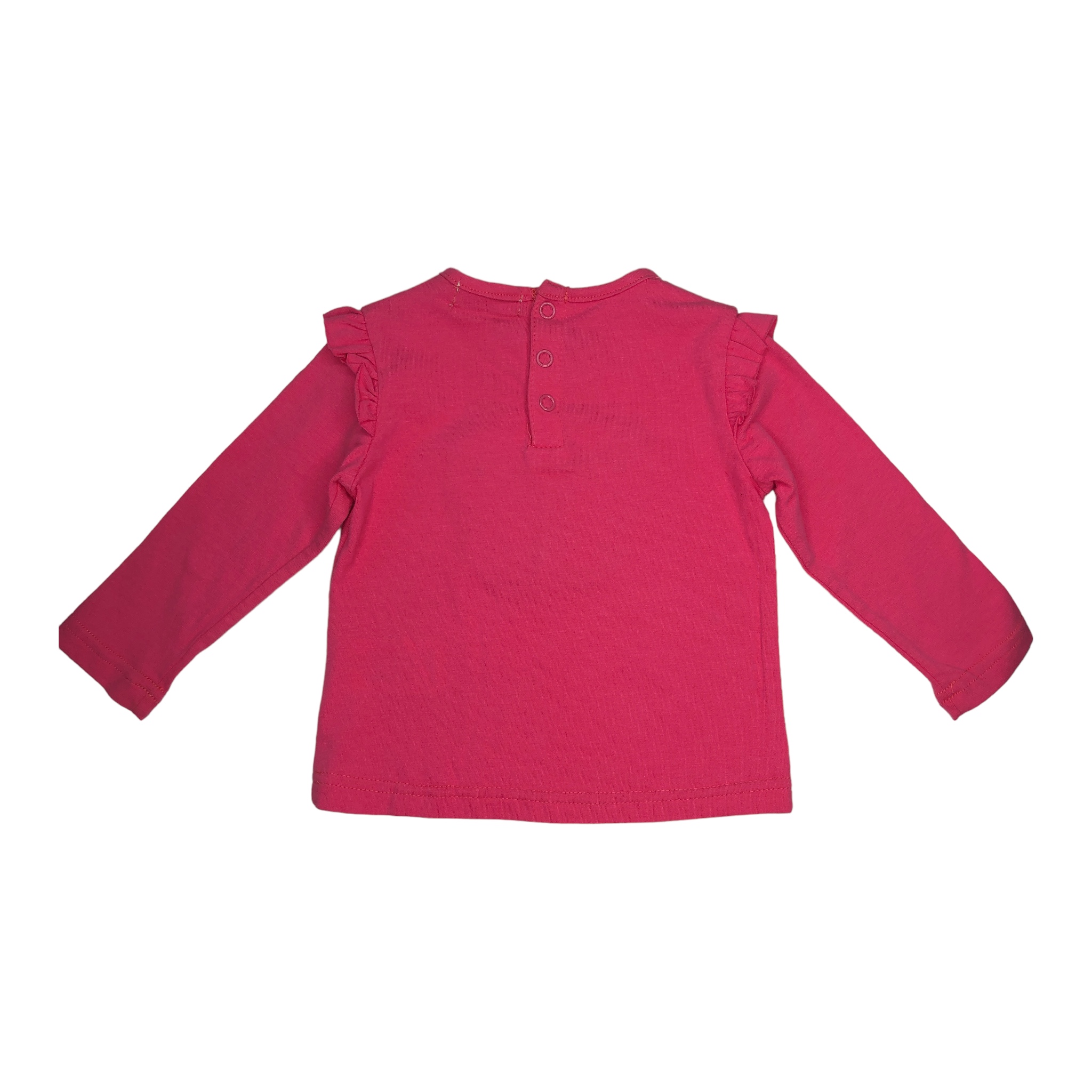 Foto 7 pulgar | Playera  Losan con Parche Mariposa color Fucsia para Bebé Niña