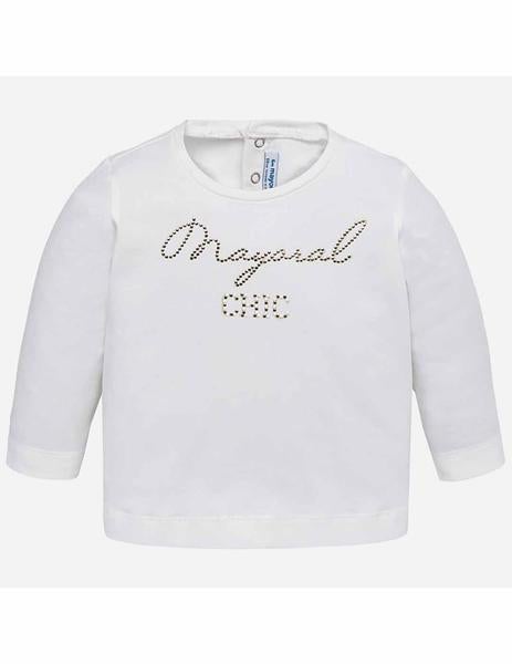 Playera Manga Larga Chic Para Bebé Niña Mayoral $489