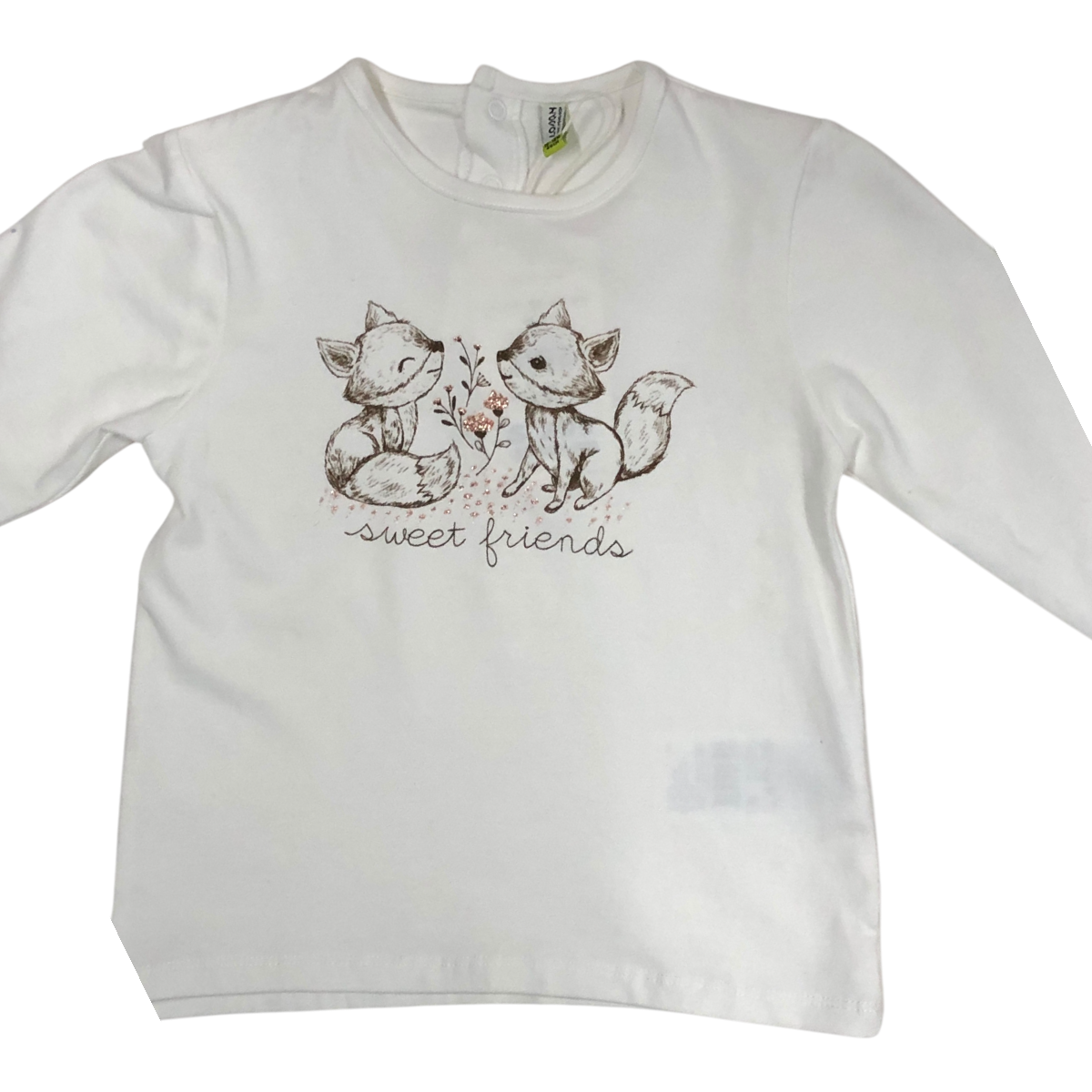 Foto 3 pulgar | Playera Para Bebé Niña ''sweet Friends'' Losan